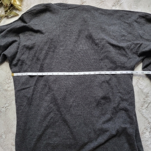 Fenn Wright Manson 100% Italian Merino Wool Charcoal Gray Cardigan Sweater Sz XL - Picture 12 of 12